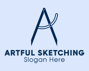 Sketching - Vintage Nautical Divider logo design