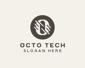 Professional Tech Letter O logo design