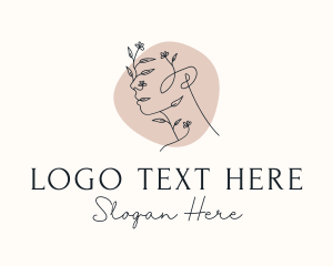 Minimalist - Elegant Floral Woman logo design