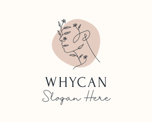 Skincare - Elegant Floral Woman logo design