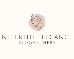 Elegant Floral Woman logo design