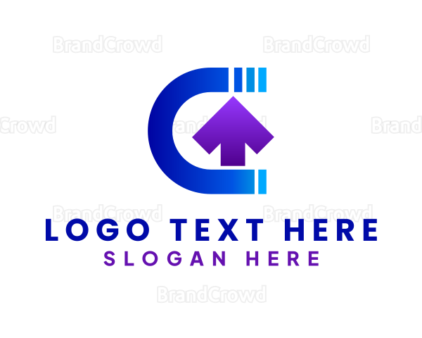 Application Pointer Letter C Logo