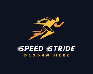 Lightning Fast Runner logo design