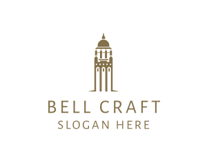 Bell - Golden Bell Tower logo design