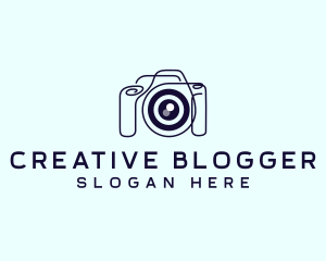 Blogger - Camera Lens Gadget logo design