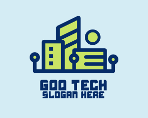 Digital Tech Building logo design