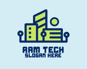 Digital Tech Building logo design