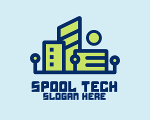 Digital Tech Building logo design