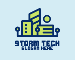 Digital Tech Building logo design