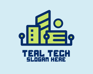 Digital Tech Building logo design