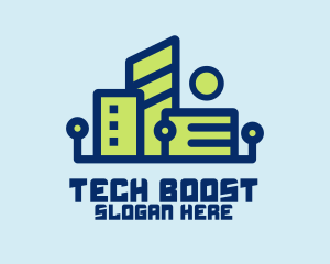 Digital Tech Building logo design