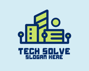 Digital Tech Building logo design