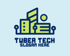 Digital Tech Building logo design