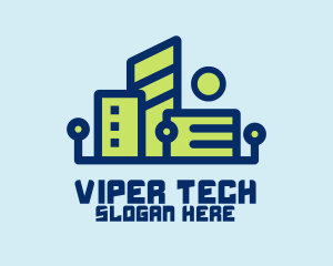 Digital Tech Building logo design