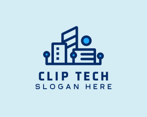 Digital Tech Building logo design