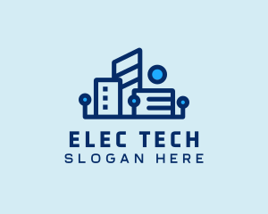 Digital Tech Building logo design