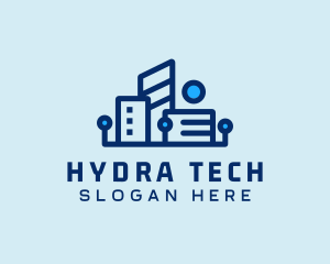 Digital Tech Building logo design