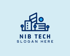 Digital Tech Building logo design