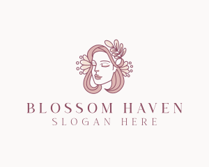 Flowers - Beauty Woman Floral logo design