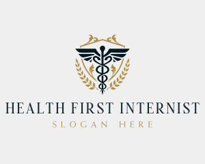 Health Medical Caduceus logo design