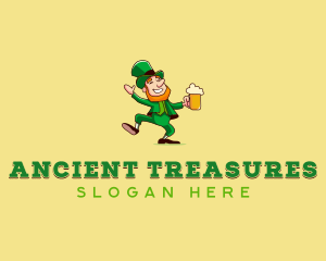 Leprechaun Irish Beer logo design