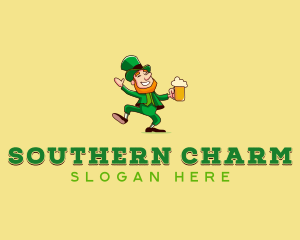 Leprechaun Irish Beer logo design