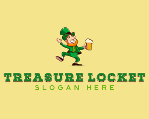 Leprechaun Irish Beer logo design