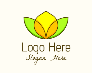 Minimalist Lemon Design Logo