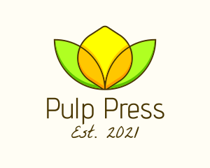 Pulp - Minimalist Lemon Design logo design