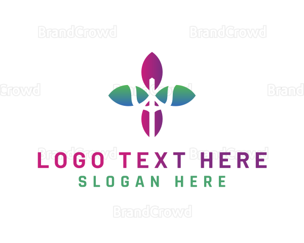 Psychology Therapy Flower Logo