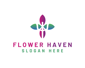 Psychology Therapy Flower logo design