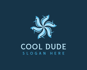 Cool Wind Propeller logo design