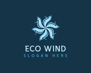 Cool Wind Propeller logo design