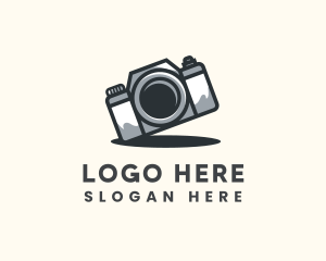 Black Camera - Photography Camera Lens logo design