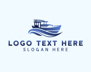 Ferry - Transport Boat Ferry logo design