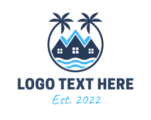 Palm Tree - Palm Tree Beach Resort logo design