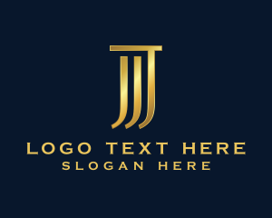 Metallic - Company Business Professional Letter J logo design