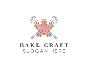 Star Cookie Whisk logo design