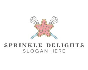 Star Cookie Whisk logo design