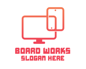 Board - Red Gadget Technician logo design