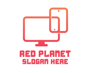 Red Gadget Technician logo design