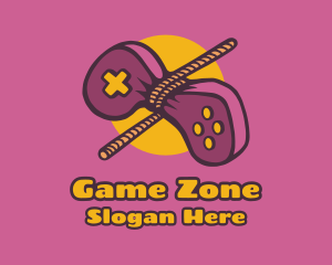 Game Controller Rope  logo design
