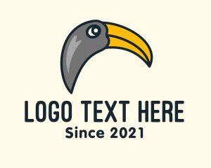 Hornbill - Wild Toucan Bird logo design