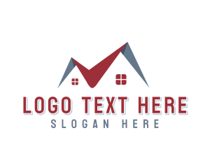 House Roofing Renovation Logo