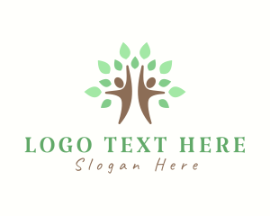 Relaxation - Nature People Tree logo design