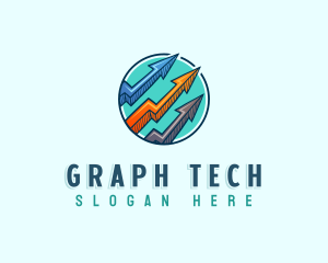 Graph - Analytics Arrow Graph logo design