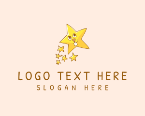 Star - Rabbit Star Preschool logo design