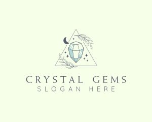 Crystal Moon Jewelry logo design