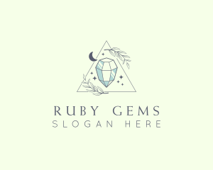 Ruby - Crystal Moon Jewelry logo design