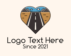 Day - Road Trip Heart logo design